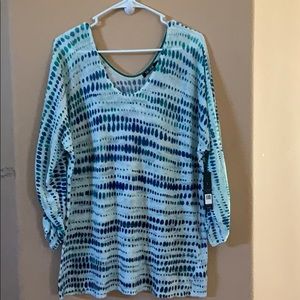 Beautiful multi color top. Never worn.